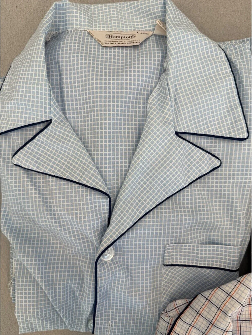 Vtg Hamptons Men’s Long Sleeve Pajamas Set Of 3 Sets Tops/Bottoms EUC